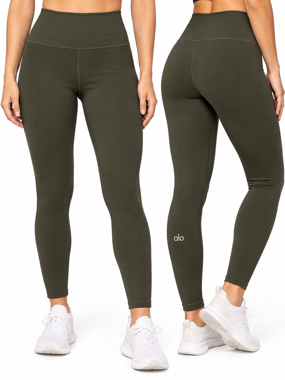 ALO Yoga High-Rise Olive Leggings